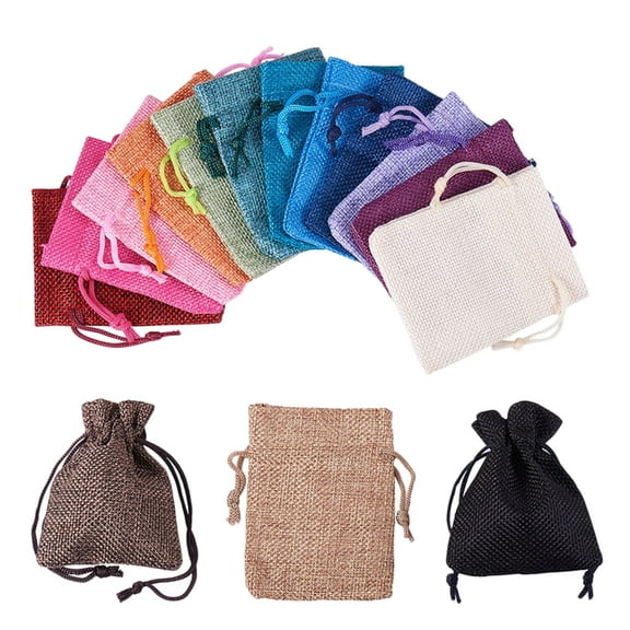 15 Pcs Birthday Bags for Presents Gift Bags Candy Bags Drawstring Pouch Wedding Bag