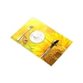 thumbnail image 3 of MKHERT Beautiful Yellow Sunflower with Butterfly Placemats Table Mats for Dining Room Kitchen Table Decoration 12x18 inch,Set of 4, 3 of 4