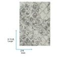 thumbnail image 4 of Livabliss Area Rugs for Living Room, 2x3 Alta Shag Modern Off-White Rug, Bedroom Dining Room Home Decor Stain Resistant Carpet (2' x 2'11"), 4 of 7