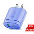thumbnail image 1 of Cargador de teléfono móvil Candy PD12W, cabezal de carga de 2,4 A, adaptador tipo C, carga PD + USB, 1 of 5