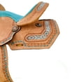 thumbnail image 5 of Resistance Kids Western Barrel Saddle – Youth Leather with Suede Seat & Hand-Beaded Border – Lightweight & Durable, 5 of 6
