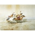 thumbnail image 3 of Russell, Charles M. 18x14 Black Modern Framed Museum Art Print Titled - Indian Horse Race No.4, 3 of 5