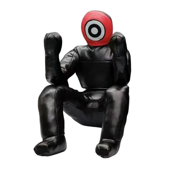 yotijay Brazilian Jiu Jitsu Bag Grappling Unfilled Exercise Mannequin Adults Red Face 140cm