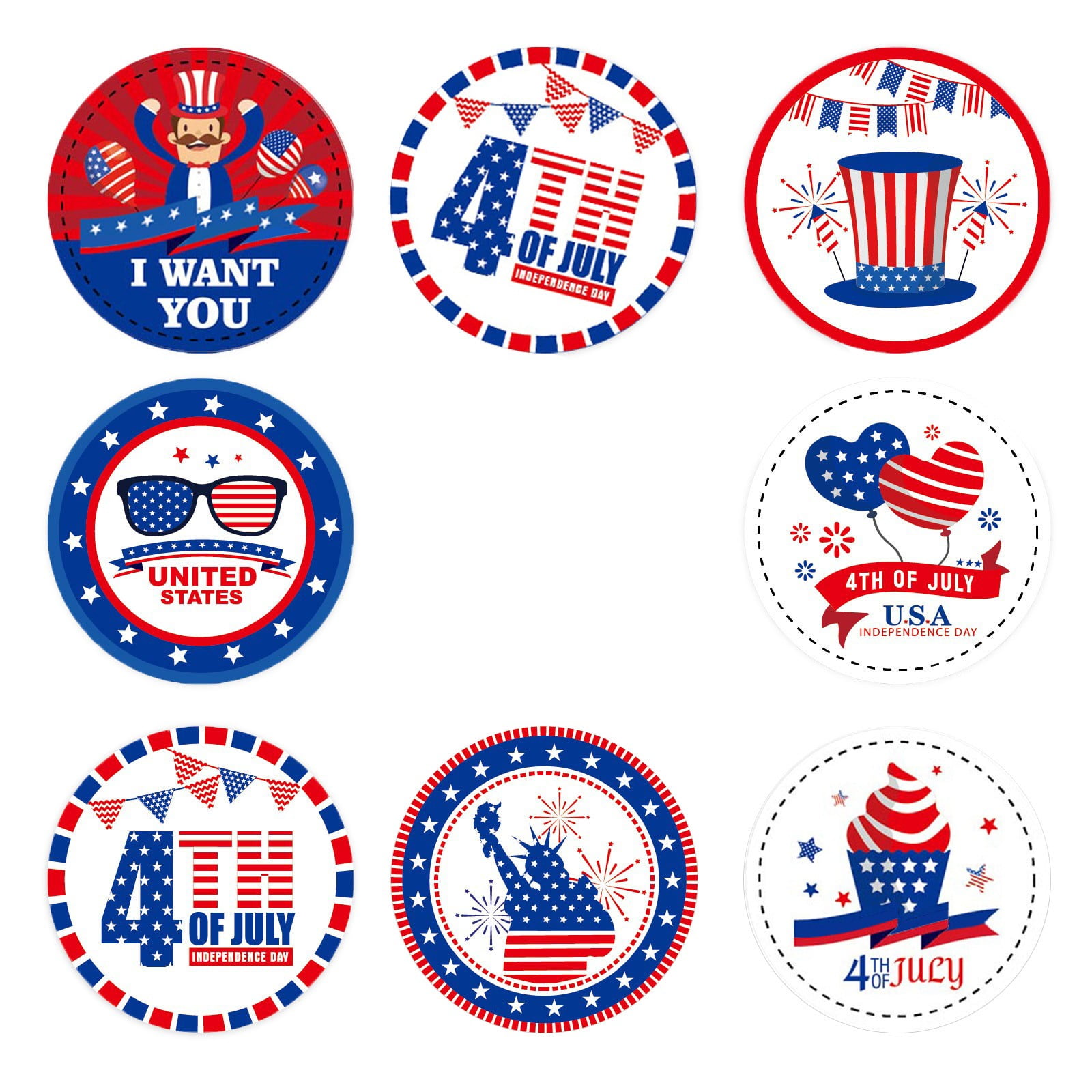 sticker 4th of july