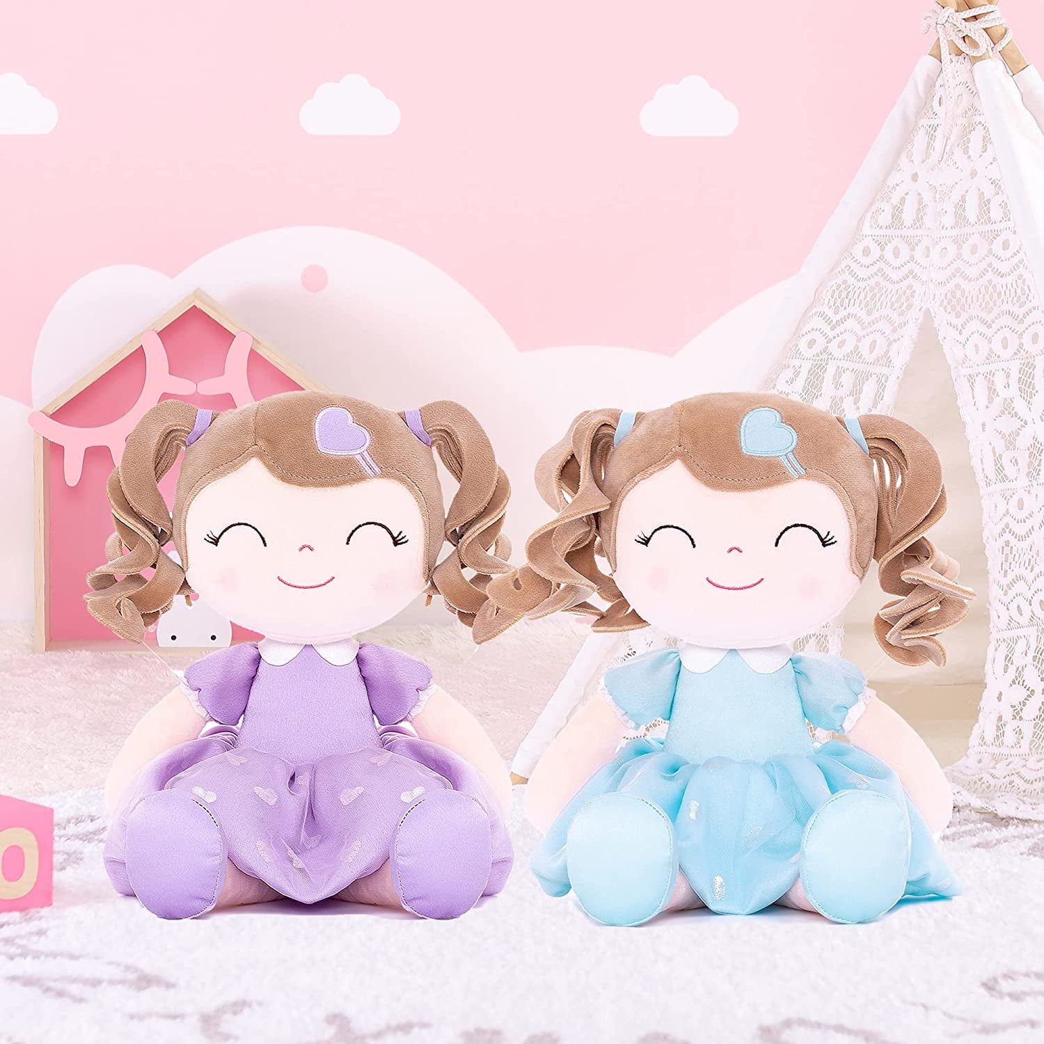 Gloveleya Poseable 0 - 36 Months Dolls, Multicolor, 16" x 7" x 3"