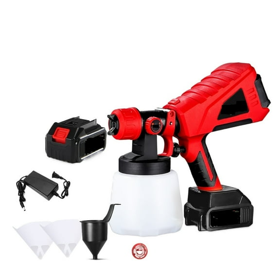 1000mL Electric Paint Gun Spray Gun High Power Electric Paint Sprayer Flow Control with 3 Nozzle For 18V Battery ,Easy to Operate