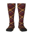 thumbnail image 2 of Lsque Buffalo Check Plaid Printed Crew Socks Men's Women's LightWeight Thin Casual Calf Socks ,Knee High Socks,Cotton Socks, 2 of 9