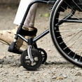 thumbnail image 4 of KALLORY Wheelchair Front Fork Assembly with Bearing Wheel Black Easy Installation and Smooth Operation, 4 of 8