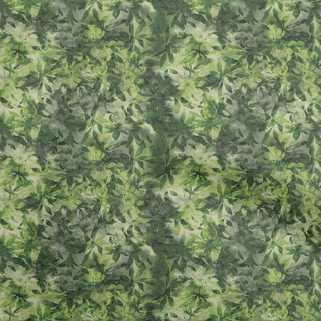 oneOone Rayonne Vert Tissu Abstrait Floral Robe Tissu Tissu Imprimé par la Cour 56 Pouces Large-2ra