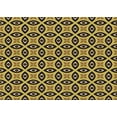 thumbnail image 1 of Ahgly Company Indoor Rectangle Patterned Golden Brown Yellow Area Rugs, 2' x 5', 1 of 6