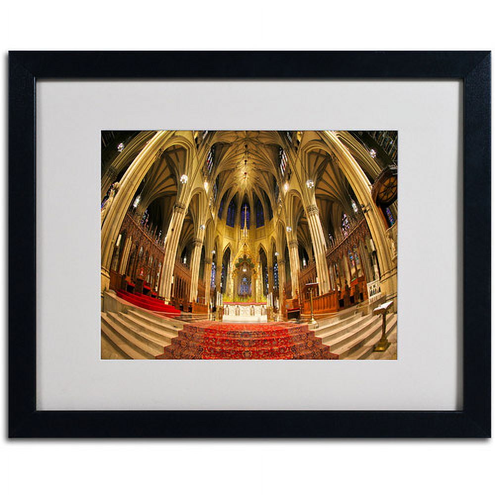 Trademark Fine Art "St. Patrick's" Matted Framed Art by CATeyes