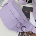 thumbnail image 2 of Bolsa De Pecho Bolso de pecho para mujer Bolsos cruzados de hip hop de color sólido casual para viajes (púrpura) Ehuebsd Para Estrenar, 2 of 8