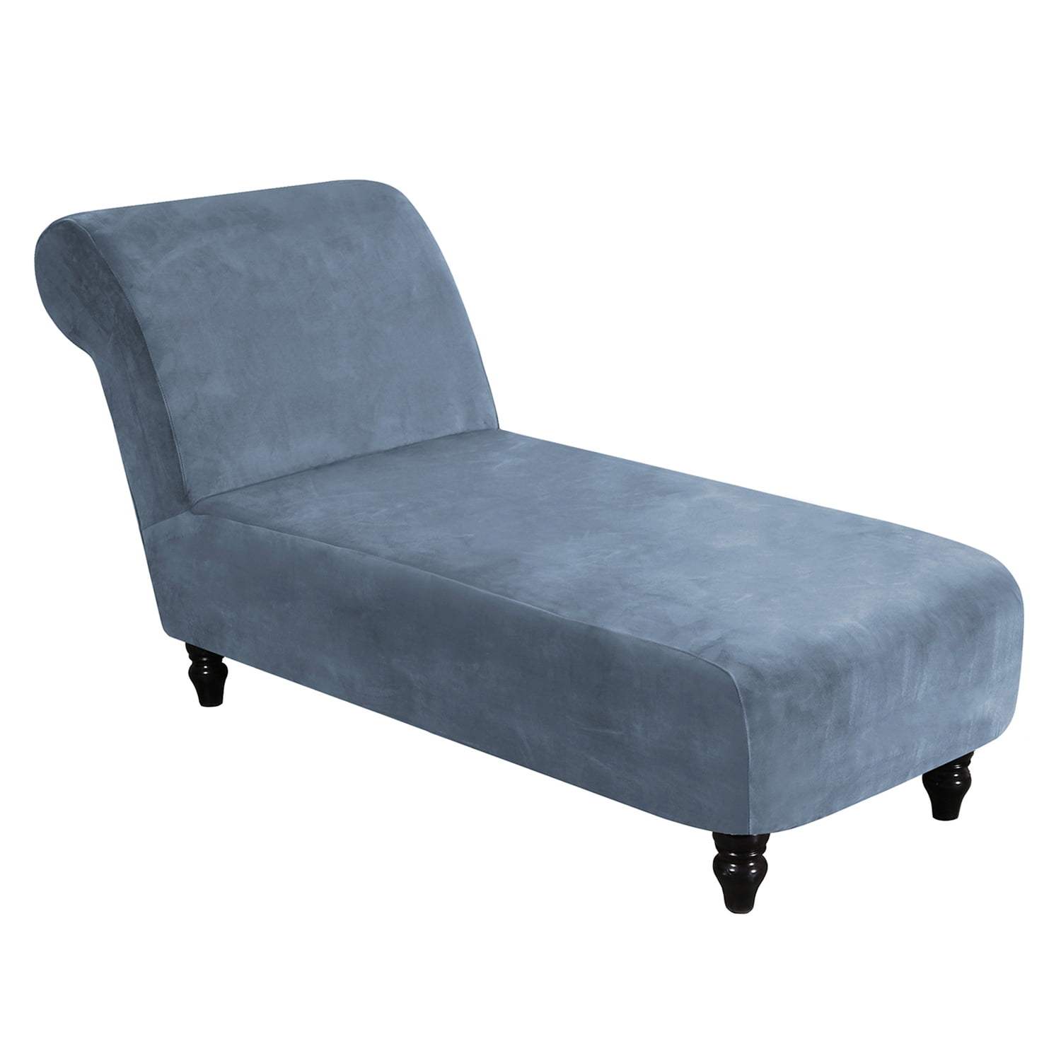 CJC Armless Lounge Chaise Slipcover Velvet Chaise Chair Covers Stretch