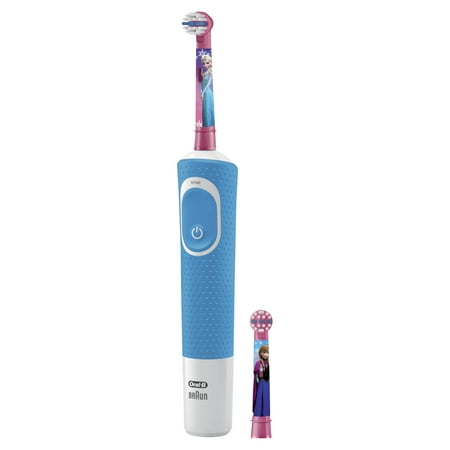 Oral-B Kids Electric Rechargeable Power Toothbrush Featuring Disney's Frozen, includes 2 Sensitive Brush Heads, Powered by