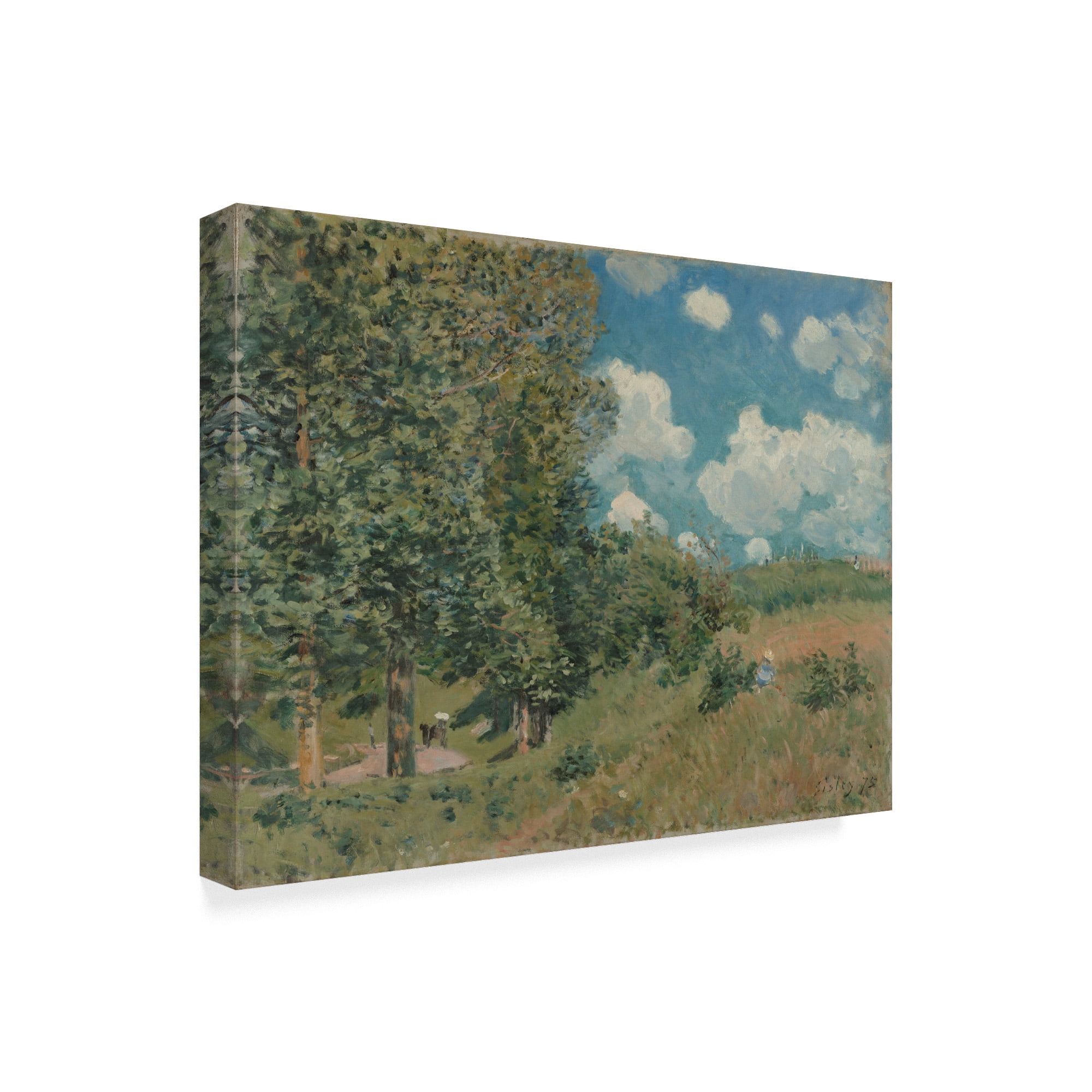Trademark Fine Art 'The Road From Versailles To Saintgermain' Canvas Art by Alfred Sisley