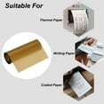 thumbnail image 4 of Uxcell 4.33"x295' (110mmx90m) Wax Thermal Transfer Ribbon, 1 Roll 1/2" Core Ink Out Barcode Ribbon with Core, Gold, 4 of 6
