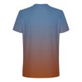 thumbnail image 4 of Vetsdori Mens Big and Tall T-Shirts Gym Brown Pullover Short Sleeve Workout Travel Casual Cew Neck Shirts for Men Gradient Print, 4 of 5