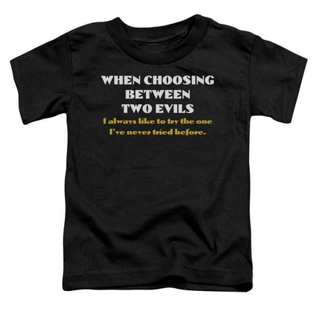 

- Two Evils - Toddler Short Sleeve Shirt - 3T