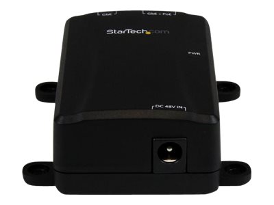 StarTech.com 1 Port Gigabit PoE Power over Ethernet Injector 48V / 30W - 802.3at / 802.3af - Wall-Mountable