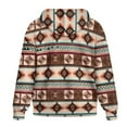 thumbnail image 5 of FOR U DESIGNS Aztec Tribal Zip Up Hoodies for Women Trendy Oversized Hooded Size XL Ladies Comfortable Zipper Hoodie Long Fall Jackets for Women Sportswear with Drawstring, 5 of 7