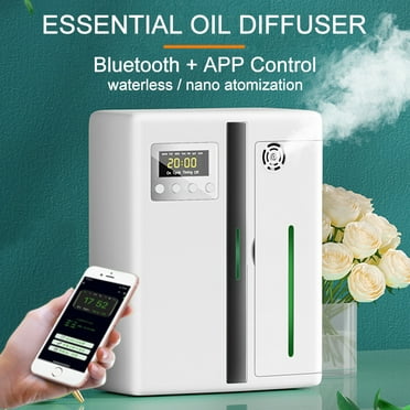 Aroma Diffuser Waterless Essential Oil Diffuser Smart Scent Air Diffuser Machine With Cold Air Nebulizing For Home Large Room