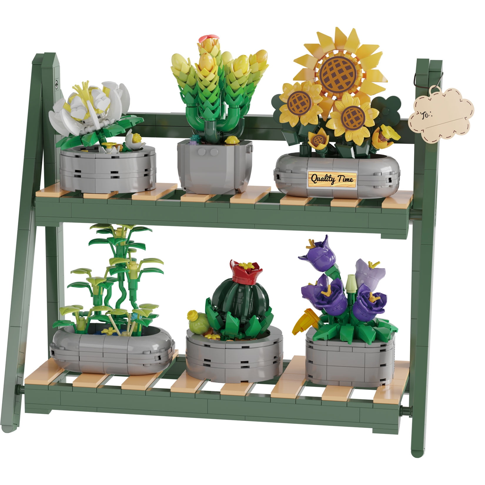 Flowers Botanical Collection Building Sets, Plants Office Home Decor Bonsai Building Toys, Creative Flowers Building Project for Adults, Gifts Ideas for Girls Women