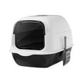 thumbnail image 4 of Caja de arena para gatos con capucha, orinal para gatitos, arena para gatos grande y portátil extraíble Negro Yuyangstore Bandeja de arena para gatos, 4 of 8