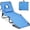 Blue, variant on Tanning Chair, 350lbs Beach Lounge Chair with Hole, Detachable Washable Pillow & Carry Strap, Adjustable Folding Chaise Lounge, Layout Chair for Outside, Patio, Poolside, Lawn (1, Beige)