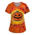 thumbnail image 1 of Tops sueltos de manga corta para mujer Tops casuales de talla grande Camisetas casuales de verano de manga corta con cuello en V Tops de mujer Camisetas Ropa de trabajo, 1 of 3