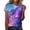C-Light Purple, variant on Womens Tops T Shirt Starry Sky Galaxy Thin Comfort Outgoing Drop Shoulder Funny T Shirts Cute Tops Casual Tops Blouse