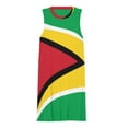 thumbnail image 3 of Flag of Guyana.National flag of Guyana Spring Summer Dresses for Women Fashion T-shirt Dress Casual Sleeveless Loose Sundress with Pockets, 3 of 5