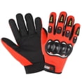thumbnail image 4 of Guantes de motocicleta, deportes al aire libre, transpirables, antideslizantes, dedos largos, medio dedo, pantalla táctil, guantes protectores de conducción, 4 of 6