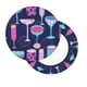 thumbnail image 2 of Balery Wine Glasses And Cocktails Fundas de asiento para taburete de bar redondo de tela de terciopelo ajustables que protegen de arañazos y manchas para sillas de 14 a 17 pulgadas.-13 inch, 2 of 7