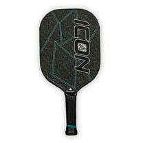 Diadem Sports Icon Pickleball Paddle,Liteweight Carbon Fiber in Black,7.7oz