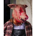 thumbnail image 3 of Máscara de cabeza de cerdo aterradora NQ para adultos Cosplay Halloween, 3 of 5