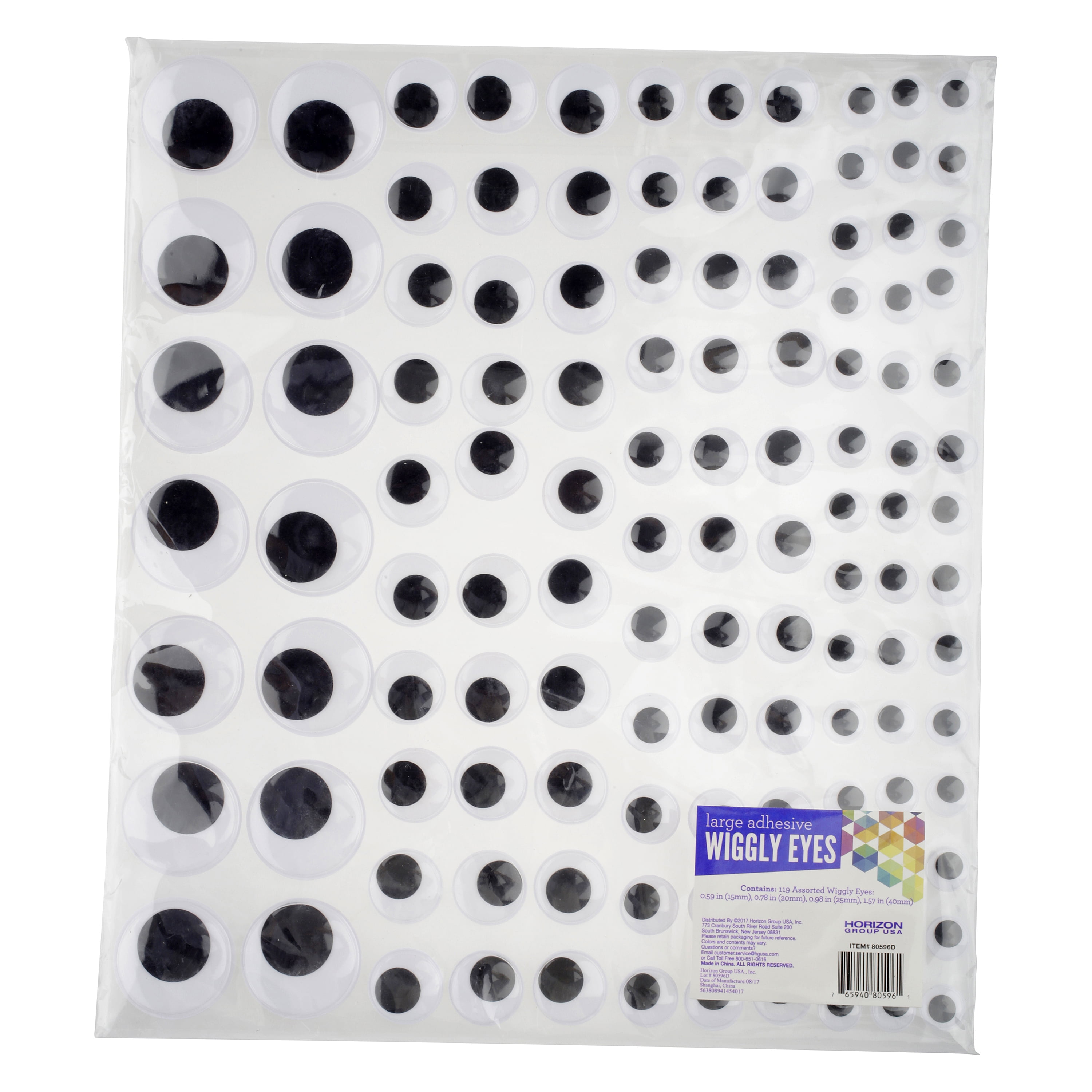 200 pack 12mm googley googly wibbly wiggly wobbly craft eyes self adhesive 