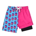 thumbnail image 3 of MEZZALL Children Boys Swim Trunks With Compression Liner Swimming Bottoms Ice Cream Printed Casual Bathing For Kids Swim Shorts Cozy Swimwear, 3 of 3