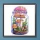 thumbnail image 1 of Pintura de diamante 5D DIY, kit de seta de botella de vidrio con forma especial parcial Hugtrwg Para estrenar, 1 of 9