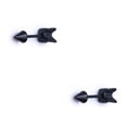 thumbnail image 2 of sweethay 1 Uds. Mujeres hombres flecha forma cono punta titanio acero tornillo trasero (perforado) Stud pendientes Punk gótico joyería regalos Type4 NO4, 2 of 6