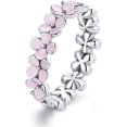 thumbnail image 1 of MUNDELL 925 Sterling Silver Dainty Daisy Rings Blue Flower Finger Rings for Women Stacking Promise Rings Fine Jewelry, 1 of 8