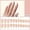 Pink, variant on French Nails - 24 Orange Finished False Nail Patch for Women for Pressing with Strong Jelly Glue