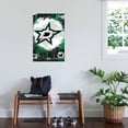 thumbnail image 3 of NHL Dallas Stars - Maximalist Logo 23 Canvas Wall Poster, 22.375" x 34", 3 of 4