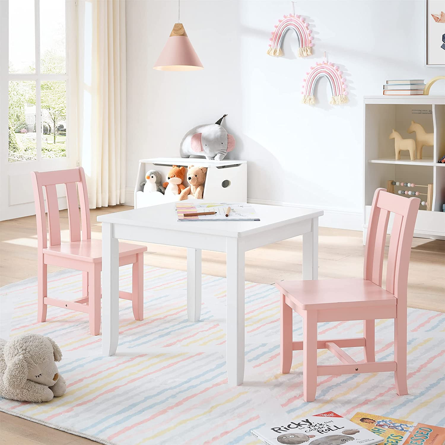 MUSEHOMEINC Kids Chairs for Toddlers, Children Wooden Chairs for