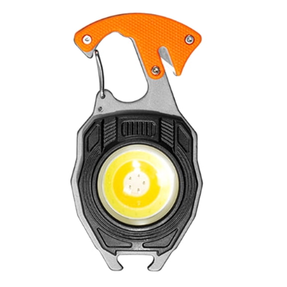 COB Keychain Work Light LED Emergency Flashlight with Bottle Opener Rechargeable Mini Torch 6 Modes,1 x Work light 1 x Charging cable