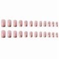 thumbnail image 1 of Parche de uñas postizo HUOGUO, rosa, largo y dulce, con hojuelas doradas, 1 of 4