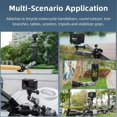 thumbnail image 3 of Motorcycle Clip Handle Holder Base for 3 Action Camera Gimbal Accessories, 3 of 5
