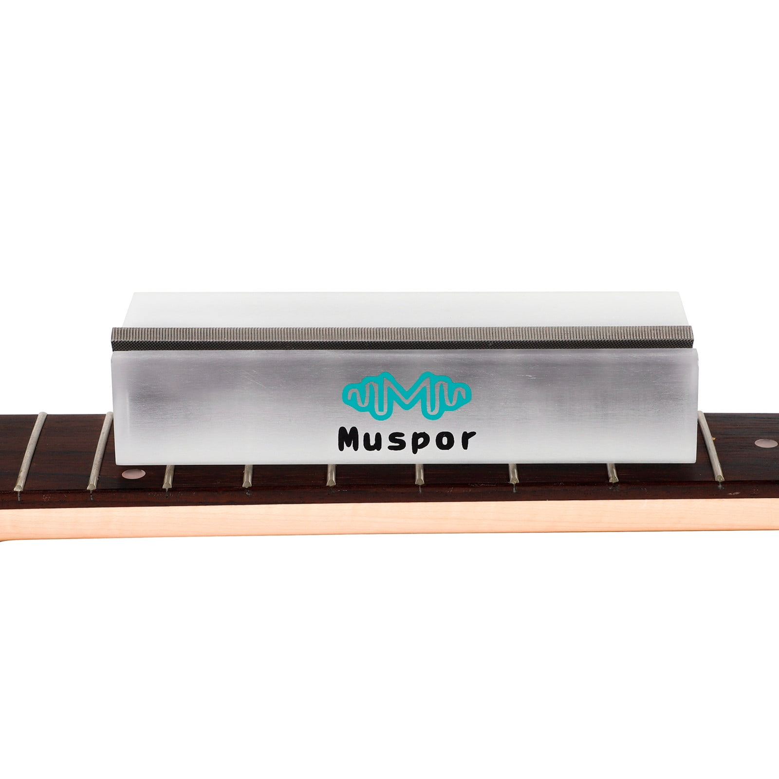Dual-Angle Guitar Fret Filing Tool (35° & 90°) - High Carbon Steel Luthier Crowning File for Fret End Beveling & Smoothing WHITE