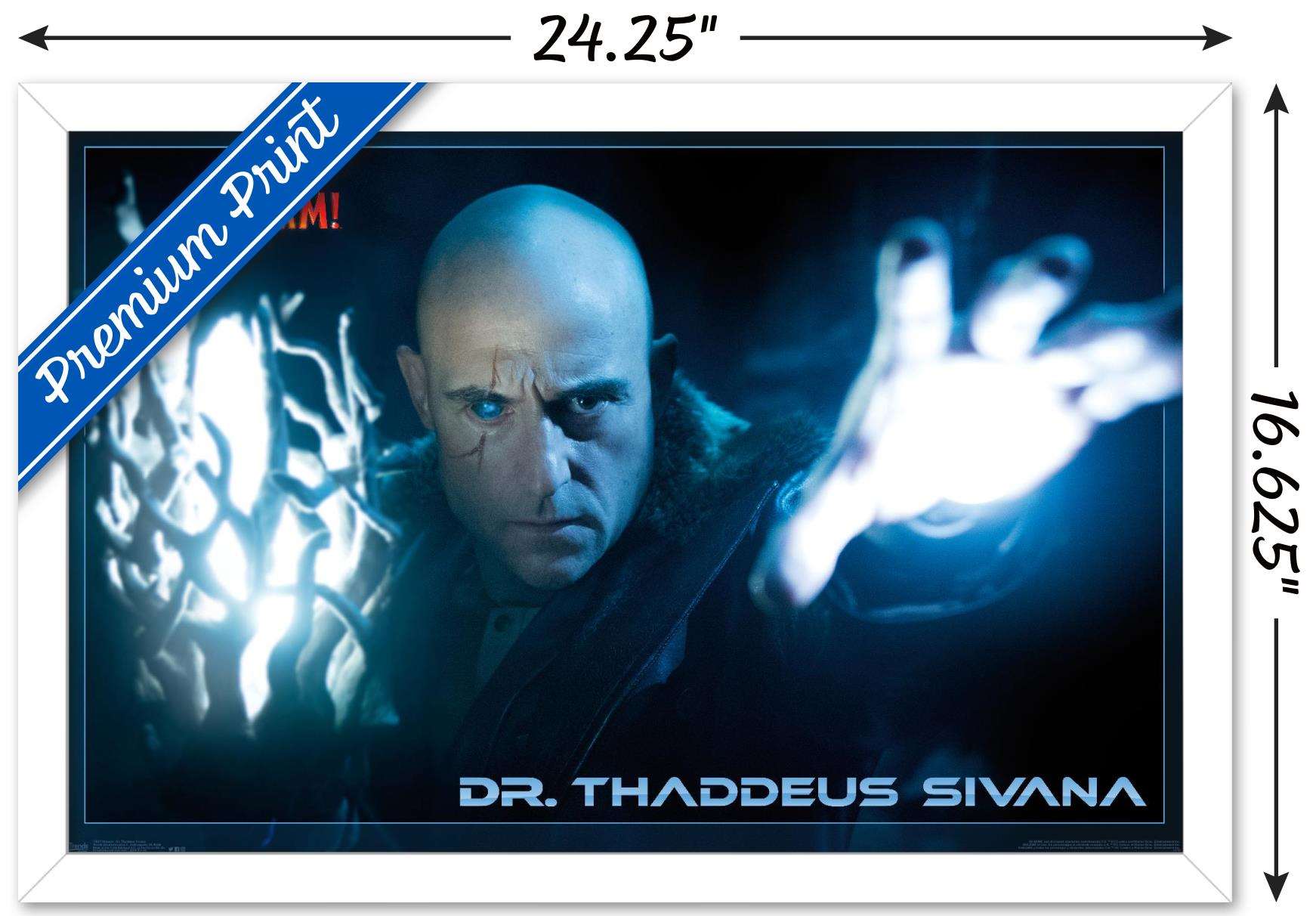 DC Comics Movie - Shazam - Dr. Sivana Wall Poster, 14.725" x 22.375", Framed