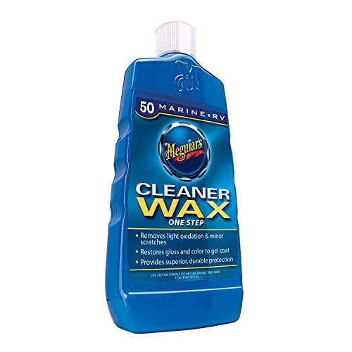 Meguiar's M5016 Boat/RV Cleaner Wax Liquid, 16 oz.