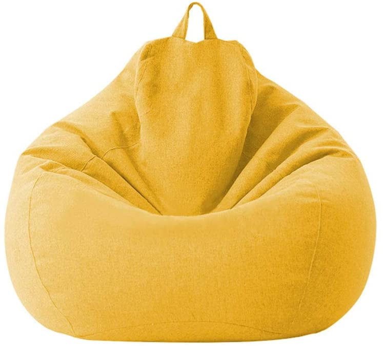 Classic Bean Bag Chair Sofa Cover, Lazy Lounger Bean Bag Storage Chair